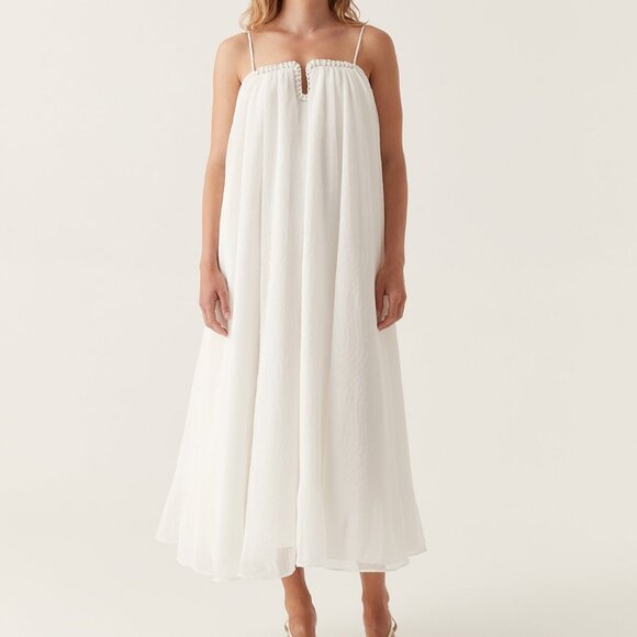 Aje Filigree Sweetheart Midi Dress - Picture 1 of 16